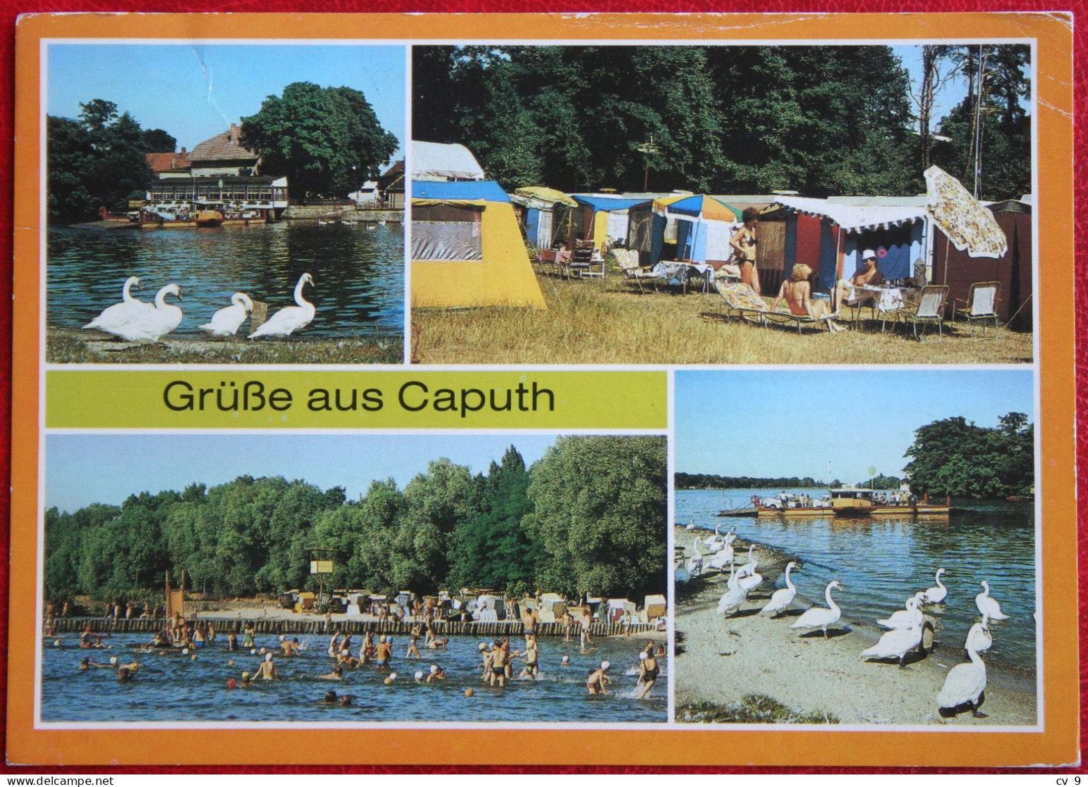 AK Grusse Aus Caputh Kr. Potsdam Bild Und Heimat Deutschland DDR Gelaufen Used Postcard A20 - Caputh