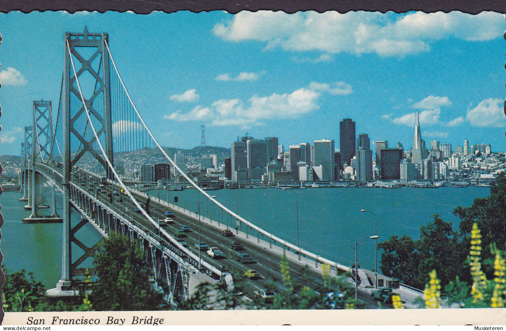 United States PPC San Francisco Bay Bridge Brücke Pont Photo Sandor Balatoni SAN FRANCISCO 1976 Amager Denmark (2 Scans) - San Francisco