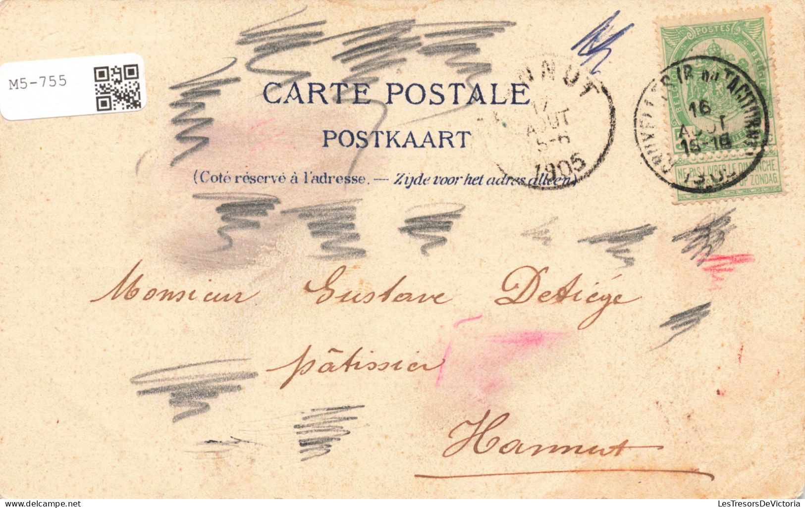 BELGIQUE - Hannut - Villers Le Peuplier  - Vieux Châteu -  Carte Postale Ancienne - Waremme