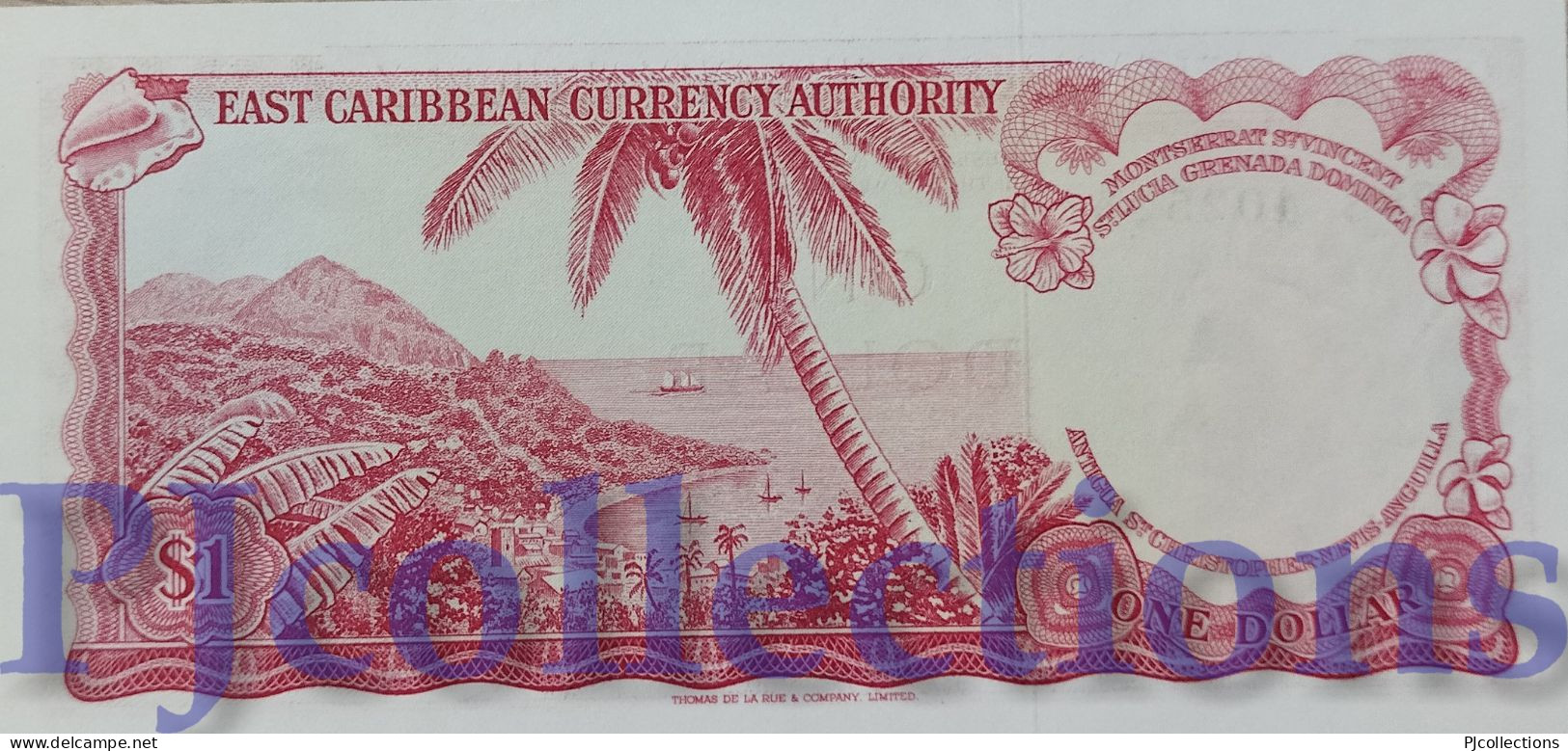 EAST CARIBBEAN 1 DOLLAR 1965 PICK 13o UNC - East Carribeans