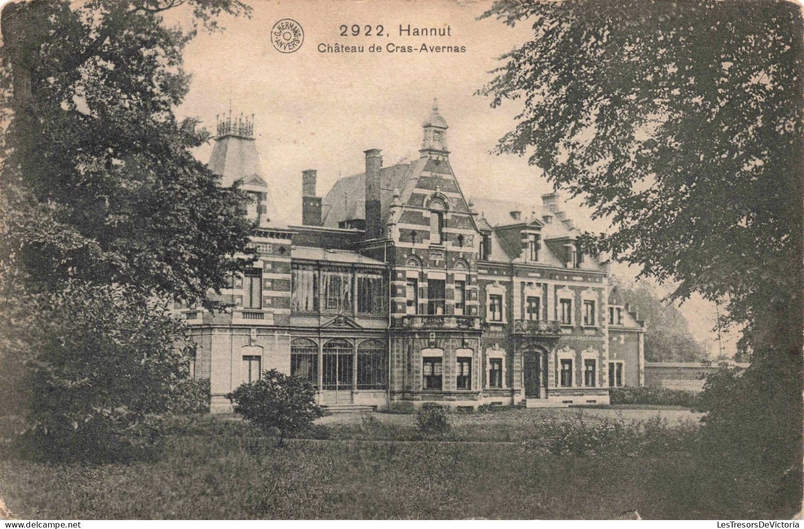 BELGIQUE - Hannut - Château De Cras-Avernas -  Carte Postale Ancienne - Borgworm