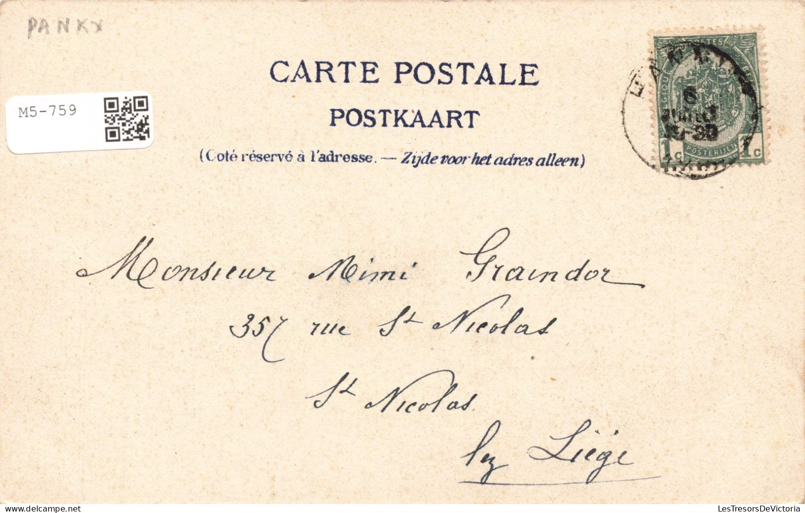 BELGIQUE - Hannut - Château De Villers Le Peuplier  -  Carte Postale Ancienne - Borgworm
