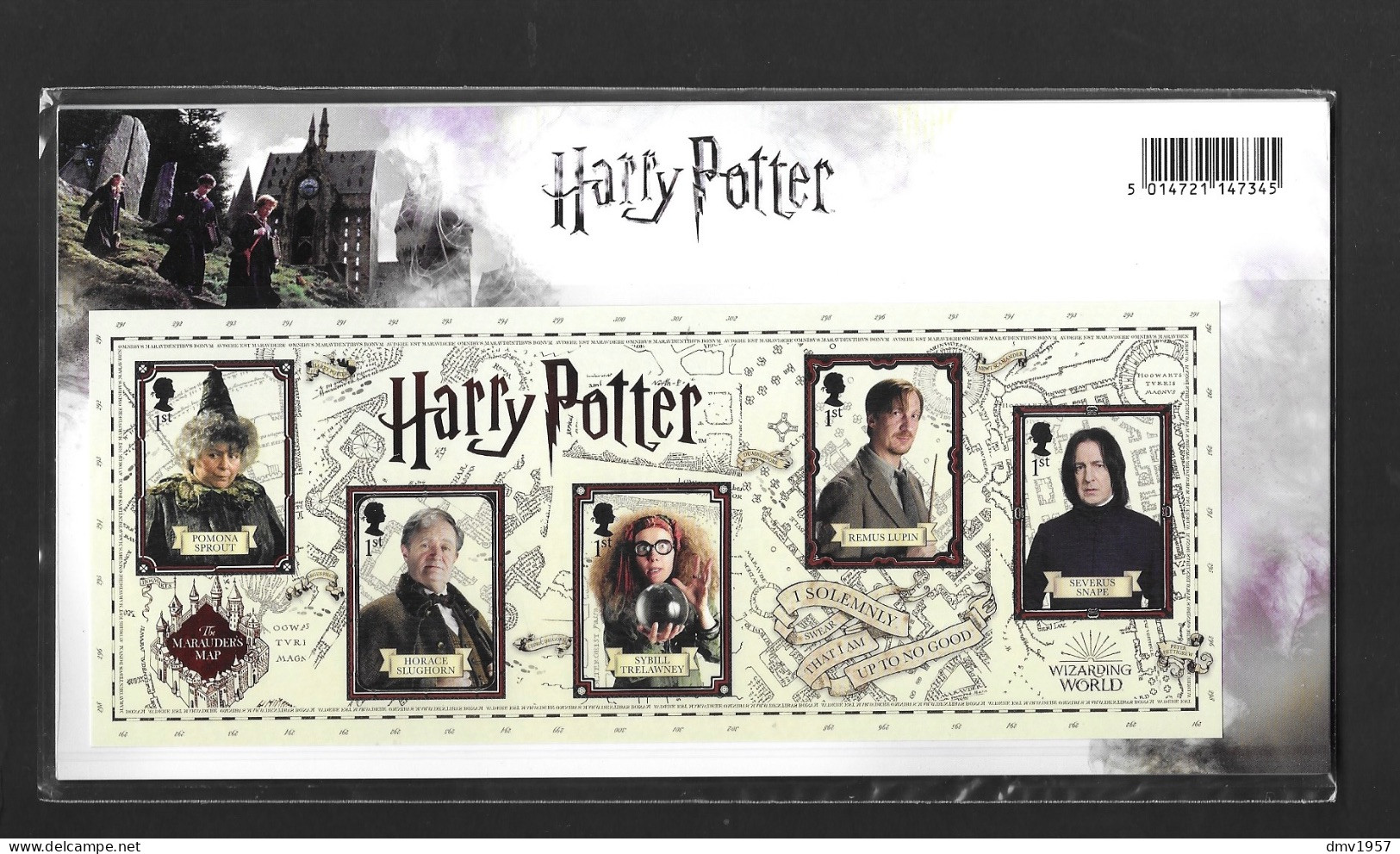 Great Britain 2018 Harry Potter Presentation Pack Sg 4141/50 & MS 4151 - Presentation Packs