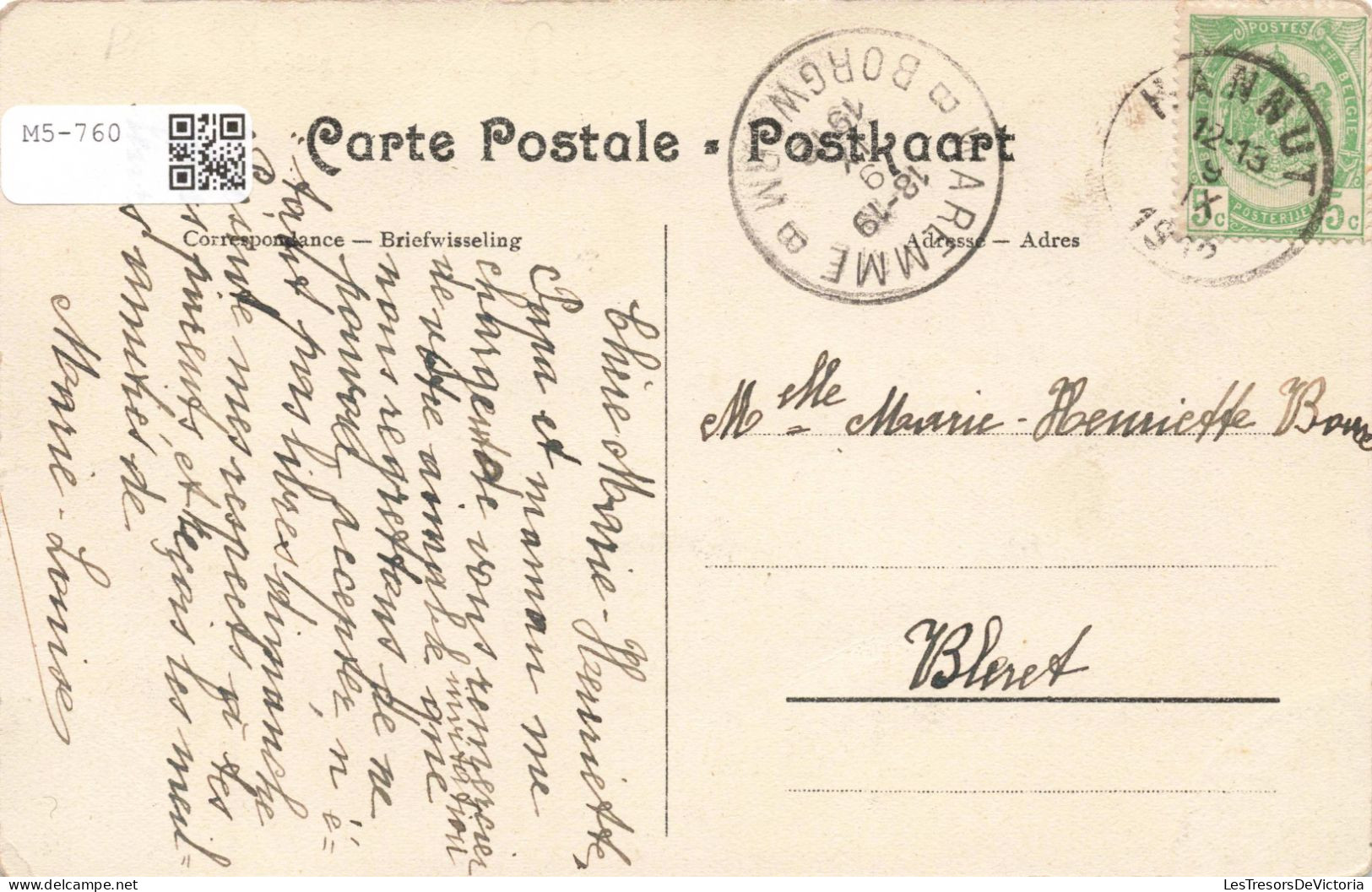 BELGIQUE - Hannut - Château Grégoire -  Carte Postale Ancienne - Waremme