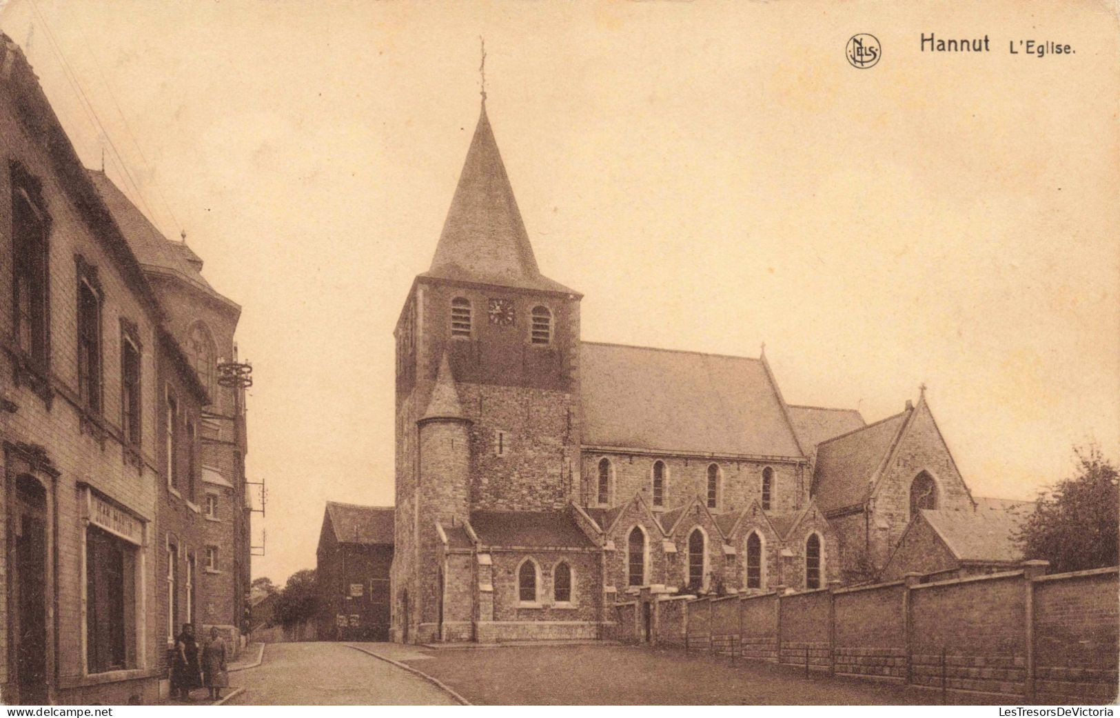 BELGIQUE - Hannut - L'église -  Carte Postale Ancienne - Waremme