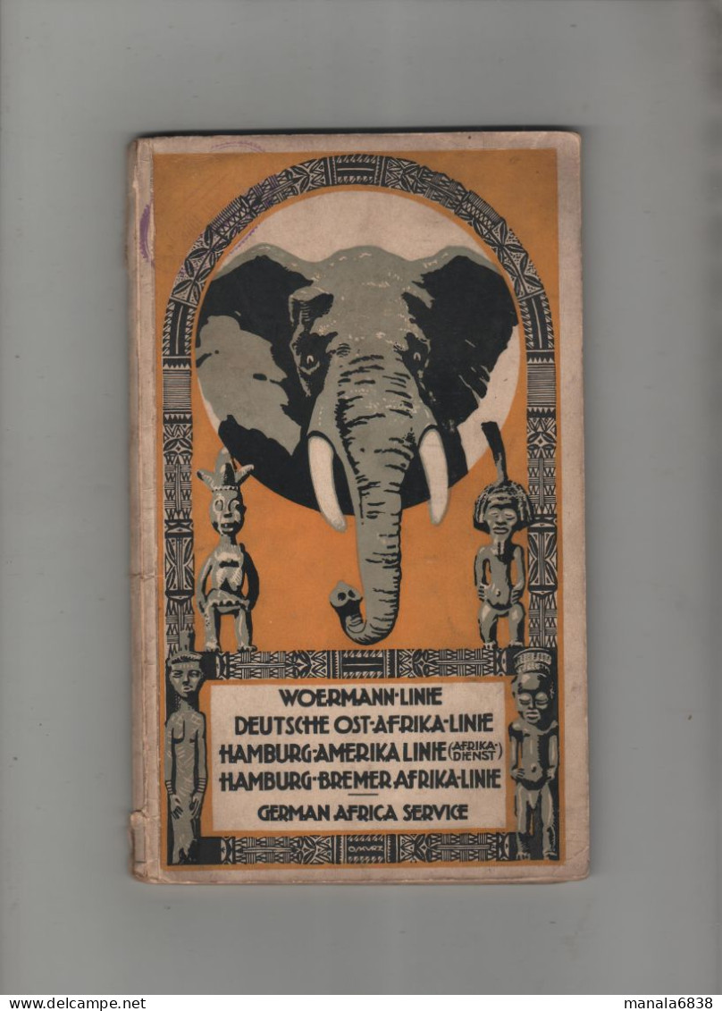 Woermann Linie Deutsche Ost Afrika Hamburg Amerika Bremer German Service 1927 Toledo Njassa...Wadai - Other & Unclassified