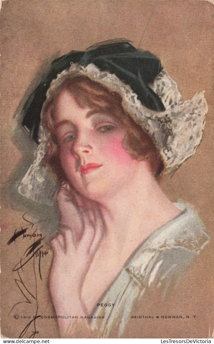 ARTS - Peintures Et Tableaux - Une Fille Avec Un Chapeau - Carte Postale Ancienne - Peintures & Tableaux