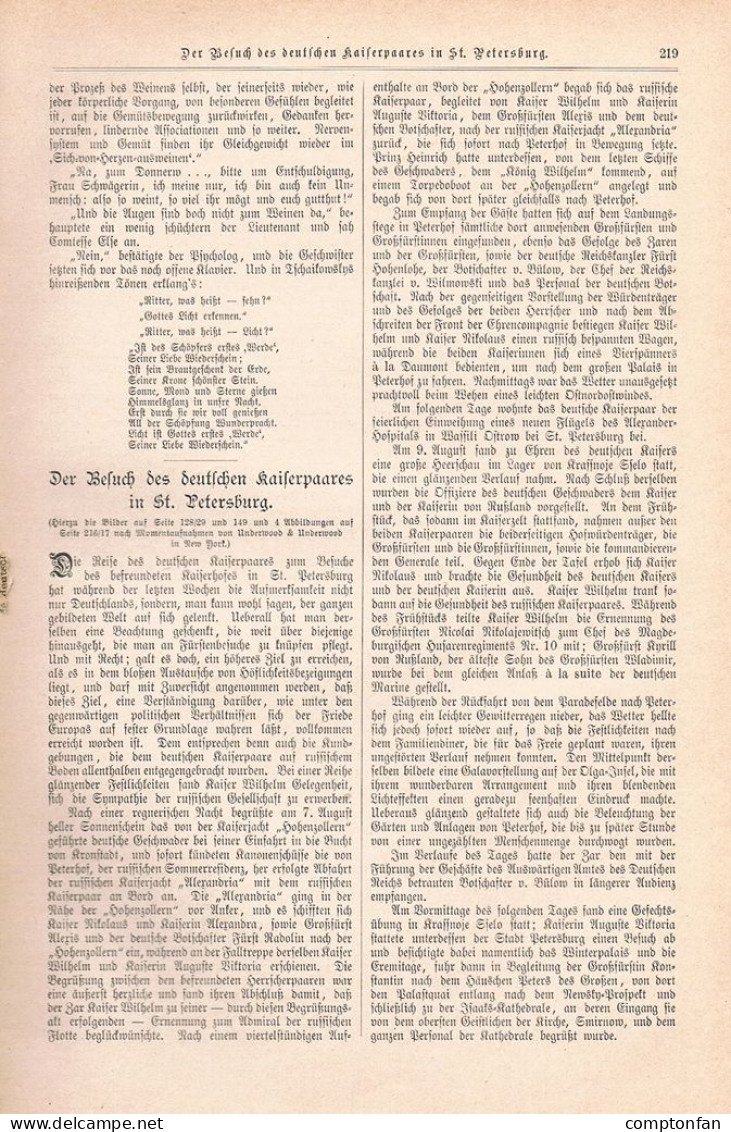 A102 1412 Sankt Petersburg Besuch Deutscher Kaiser Artikel / Bilder 1897 - Hedendaagse Politiek