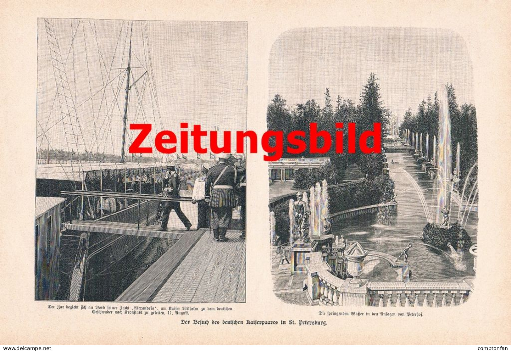 A102 1412 Sankt Petersburg Besuch Deutscher Kaiser Artikel / Bilder 1897 - Politik & Zeitgeschichte