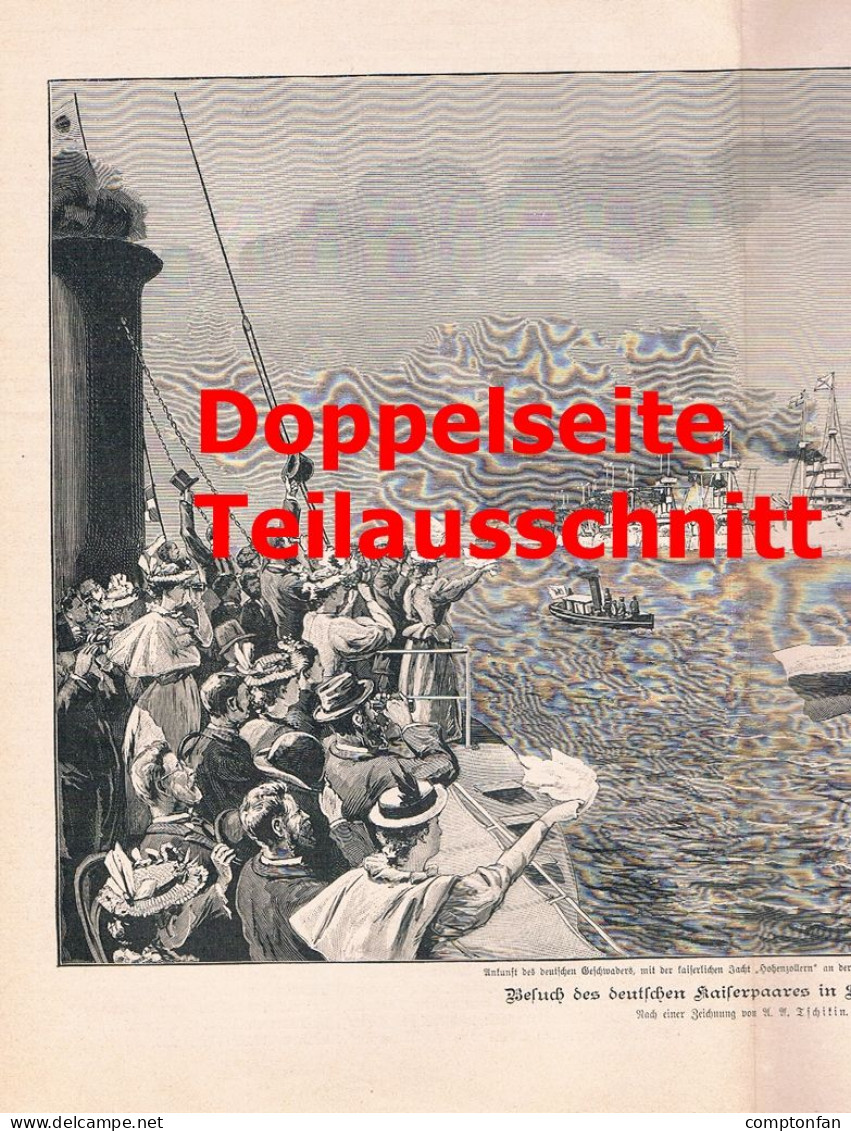 A102 1412 Sankt Petersburg Besuch Deutscher Kaiser Artikel / Bilder 1897 - Politique Contemporaine