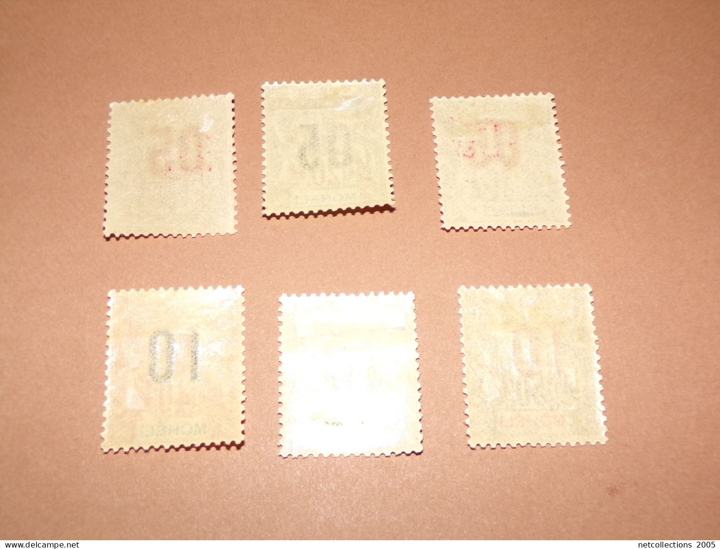 MOHELI 1912 N°17/22 - NEUF AVEC CHARNIERE (Pochette Roses) - Unused Stamps