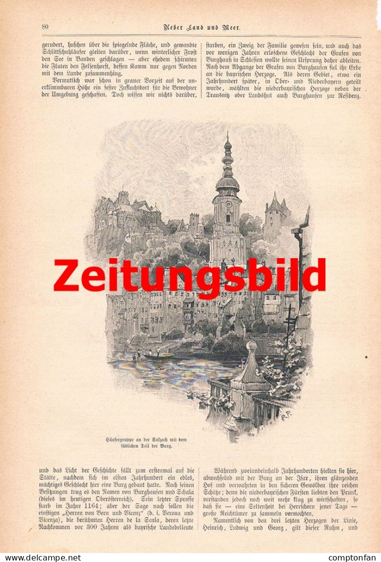 A102 1417 Hugo Arnold Püttner Burghausen Salzach Artikel / Bilder 1897 - Otros & Sin Clasificación