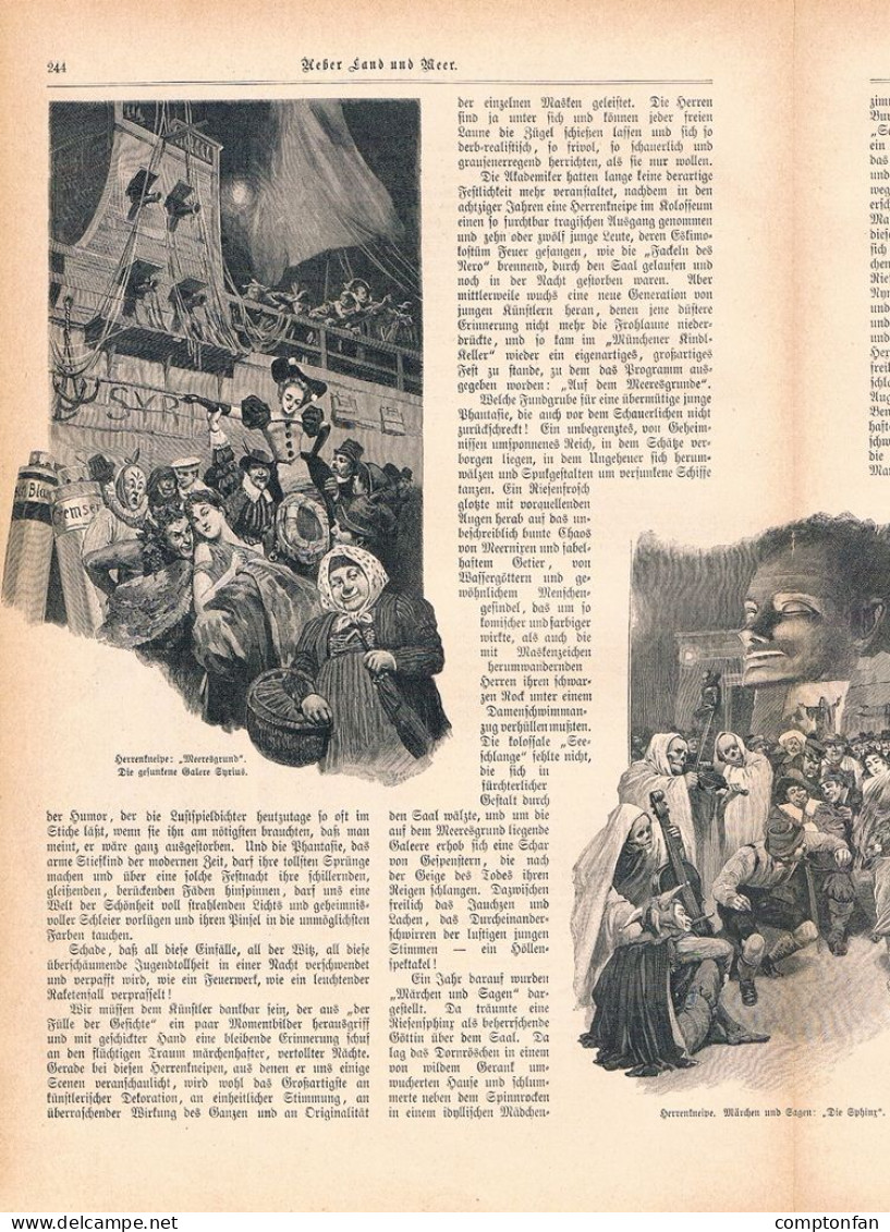 A102 1425 Paul Hey München Karneval Fasching Artikel / Bilder 1898 - Otros & Sin Clasificación