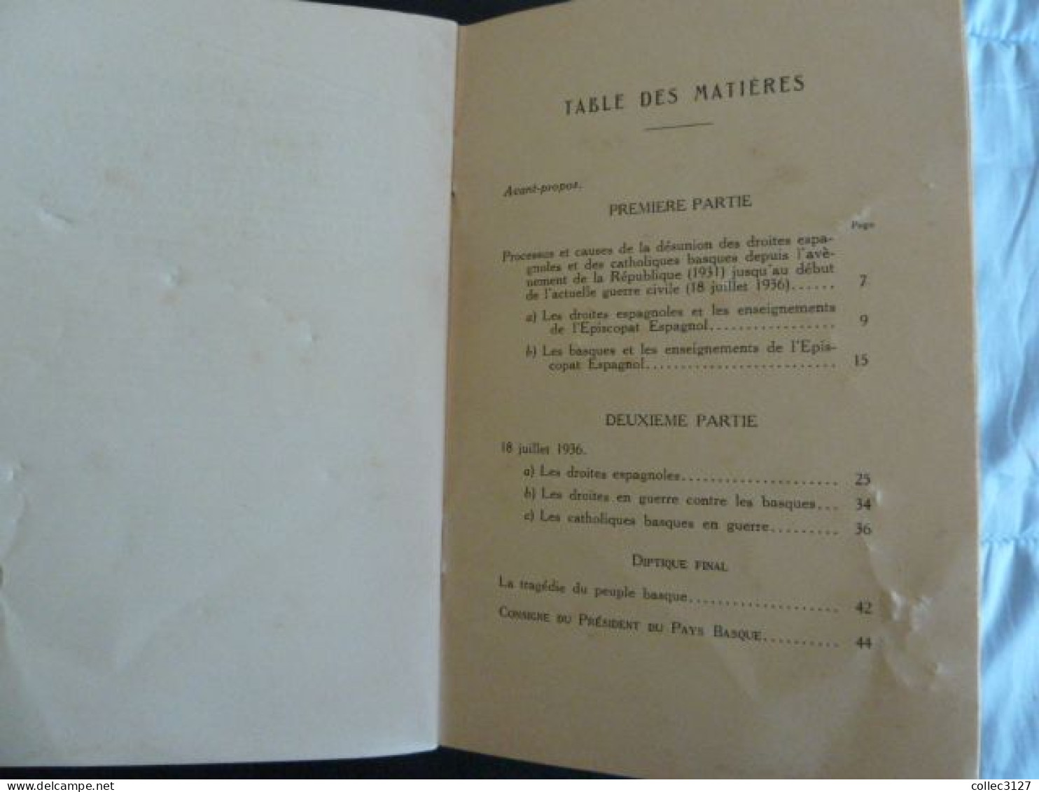 Le Cas Des Catholiques Basques - J. De Hiriartia - Ed. H.G. Peyre - 21*13.5cm - 45 Pages - état : Voir Coups Au Dos - Baskenland