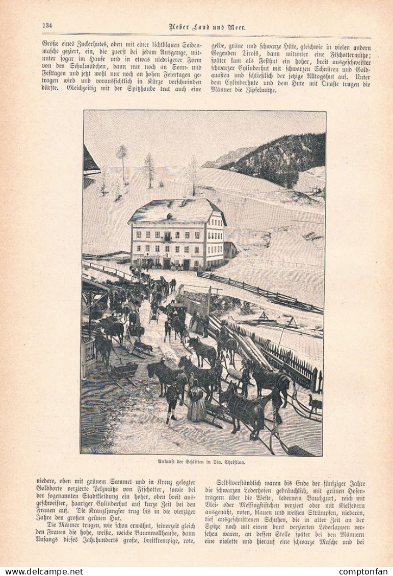 A102 1427 Emil Terschak Gröden Gardena Südtirol Artikel / Bilder 1898 - Autres & Non Classés