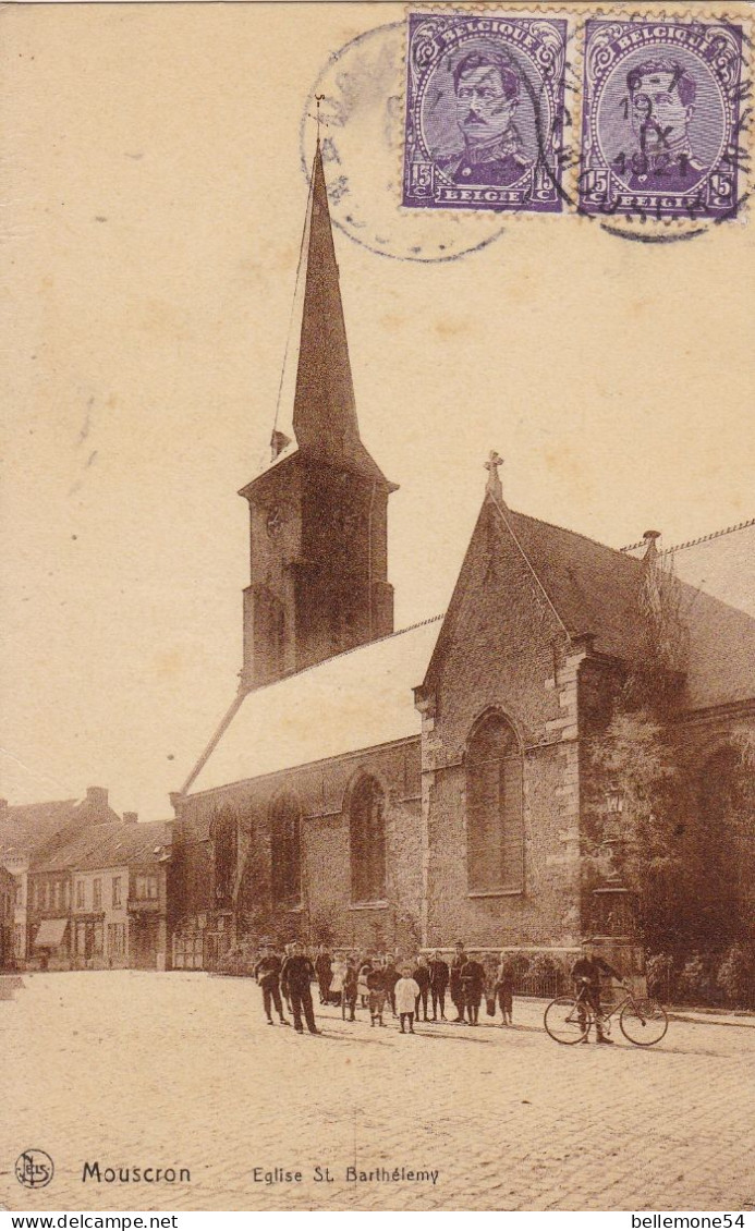 Cpa Belgique - Mouscron - église Saint-barthélémy (voir Scan Recto-verso) - Moeskroen