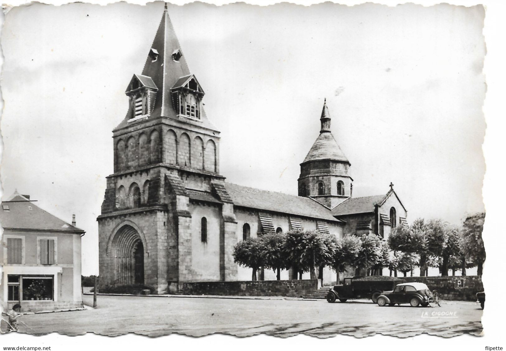 L100N241 - Benevent L'Abbaye - L'Eglise - La Cigogne N°23.021.08 - Benevent L'Abbaye