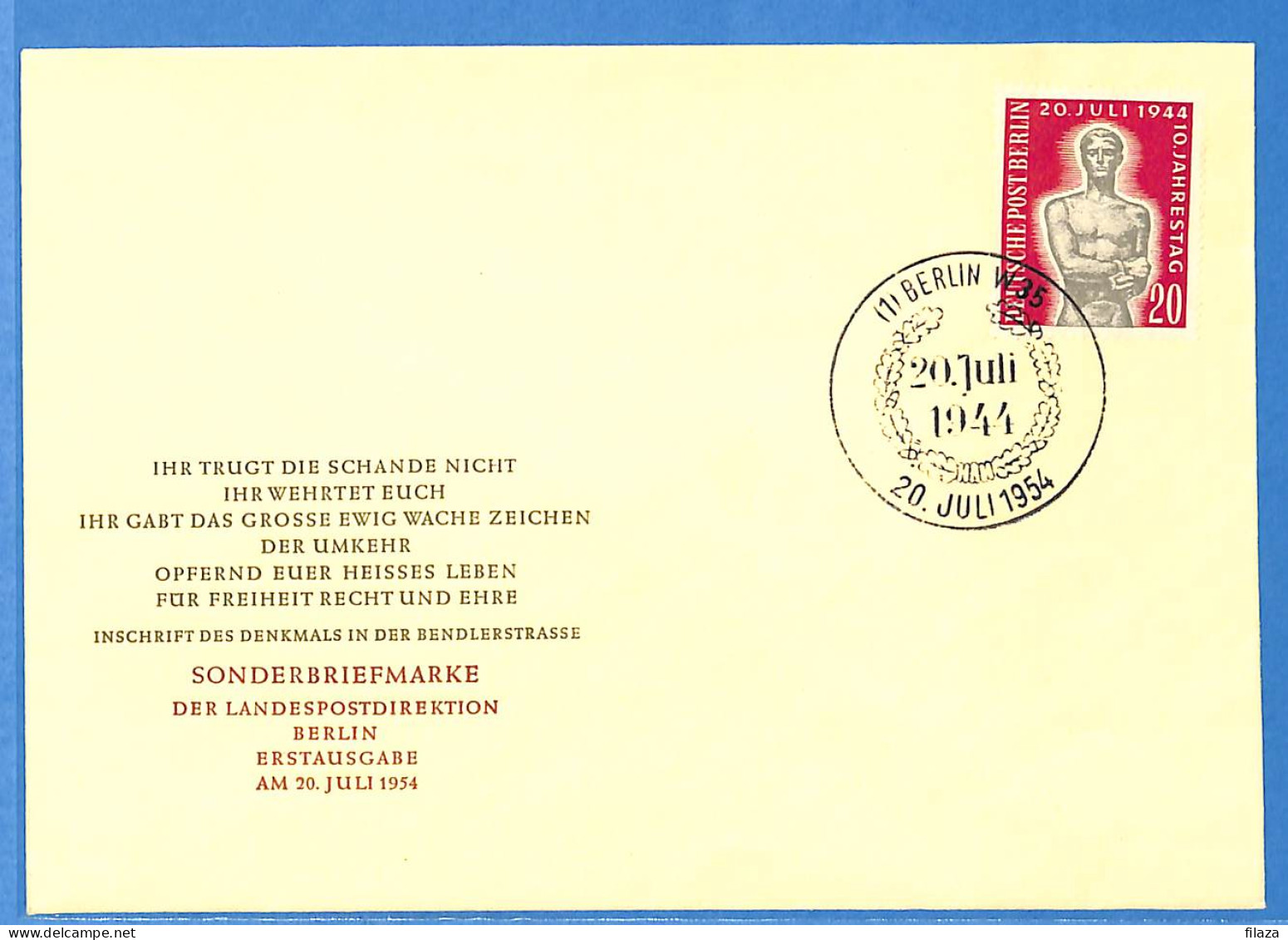 Berlin West - Lettre - FDC  - L03027 - Autres & Non Classés