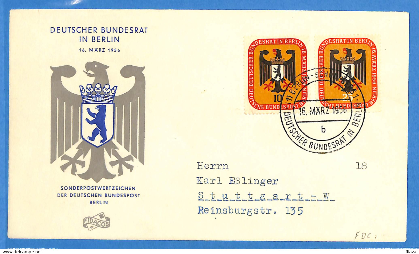 Berlin West - Lettre - FDC  - L03030 - Autres & Non Classés