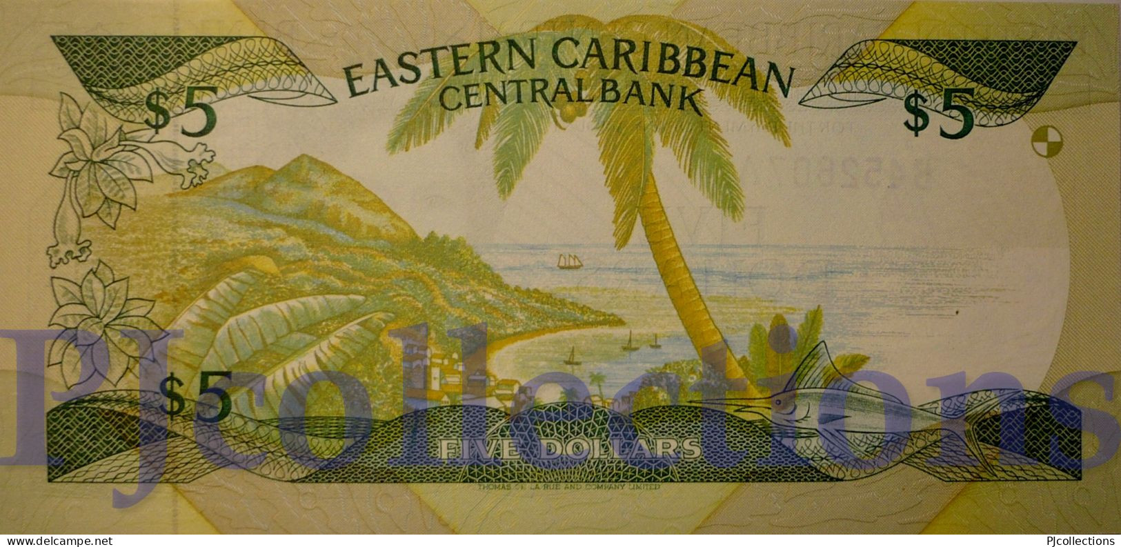 EAST CARIBBEAN 5 DOLLARS 1988 PICK 22a1 UNC - East Carribeans