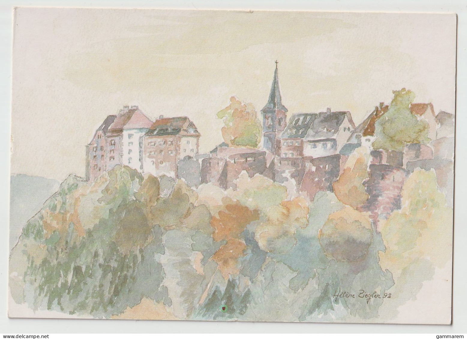 67 - LA PETITE PIERRE - Le Chateau - Aquarelle De Helene ZIEGLER - Cpm - Bas Rhin - La Petite Pierre