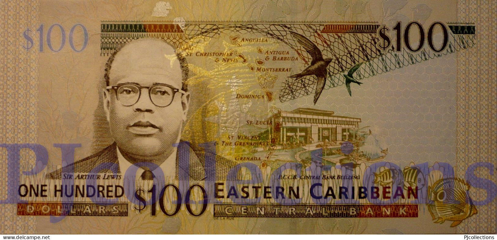 EAST CARIBBEAN 100 DOLLARS 2003 PICK 46a UNC LOW SERIAL NUMBER "F009300A" - Caraïbes Orientales