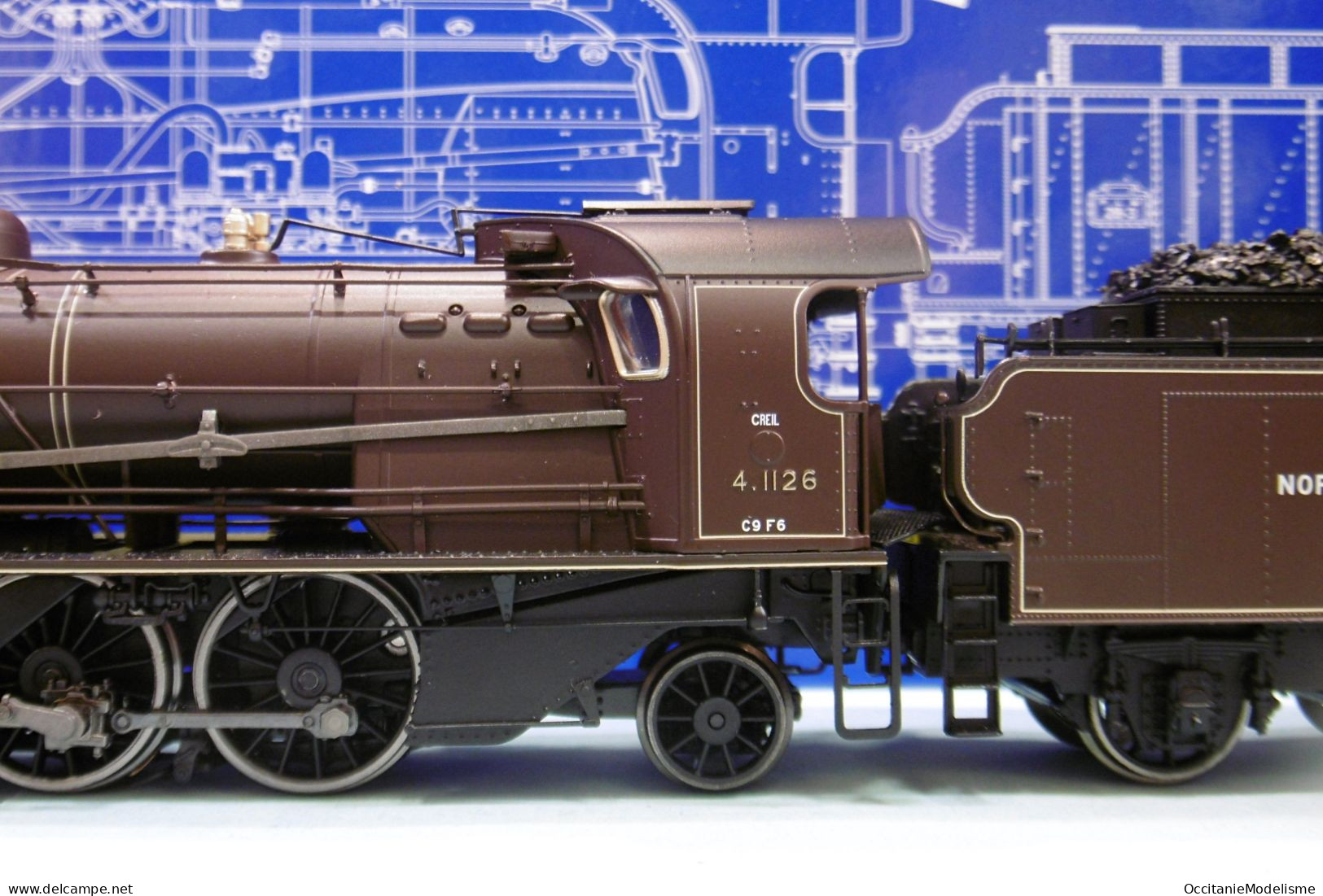 REE - Locomotive Vapeur 141 A 4.1126 Creil NORD ép. II Réf. MB-155 Neuf NBO HO 1/87 - Loks