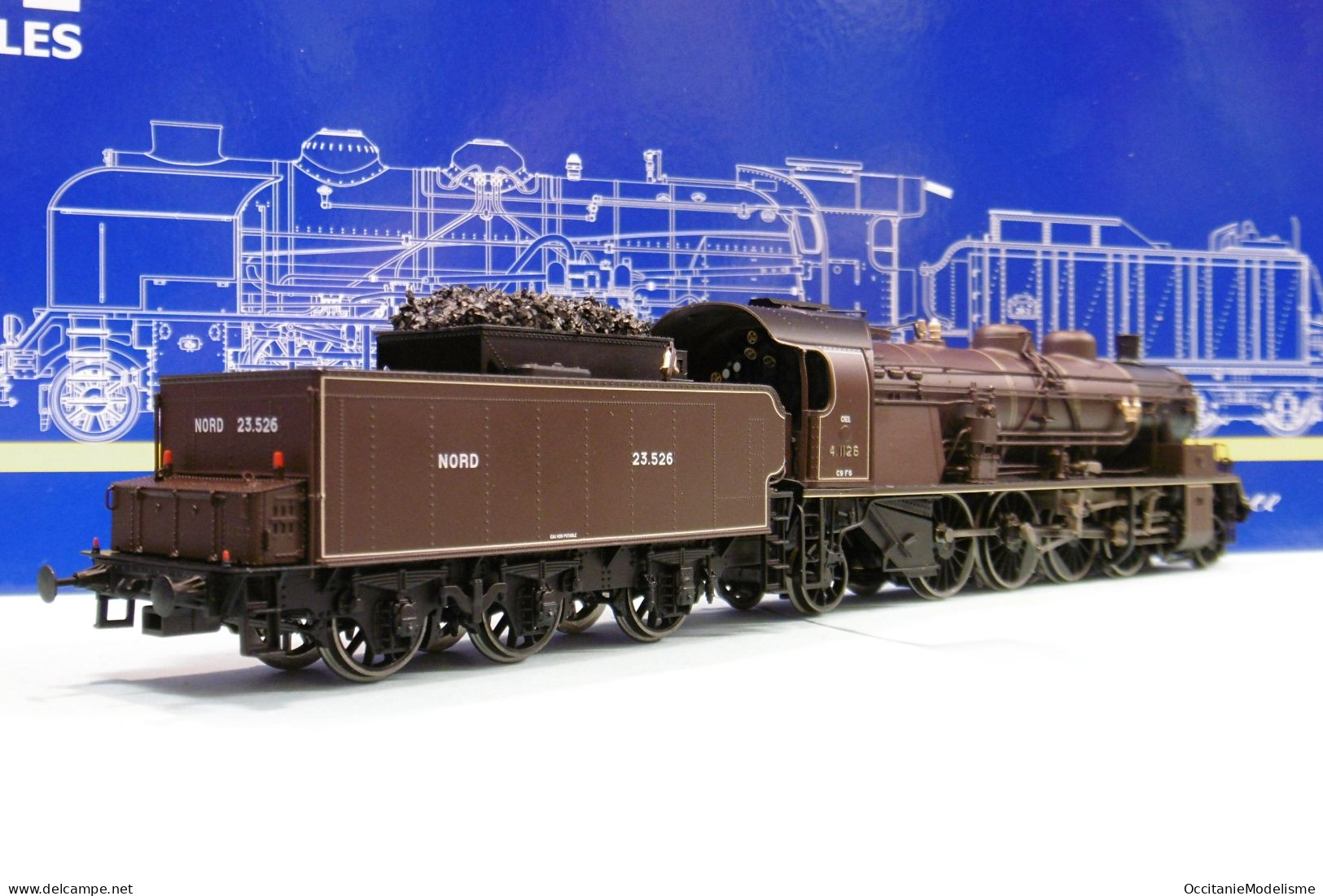 REE - Locomotive vapeur 141 A 4.1126 Creil NORD ép. II DCC Sound réf. MB-155 S Neuf NBO HO 1/87