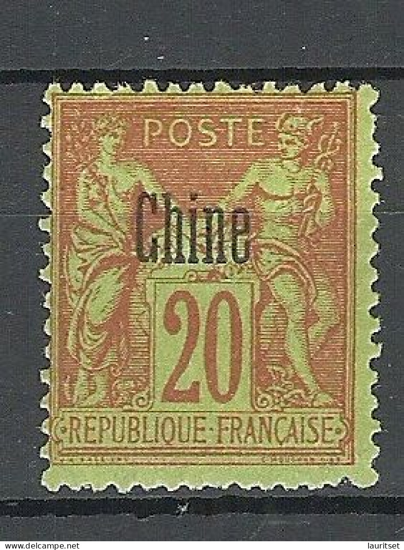 FRANCE Post In China 1894  Michel 4 * - Unused Stamps