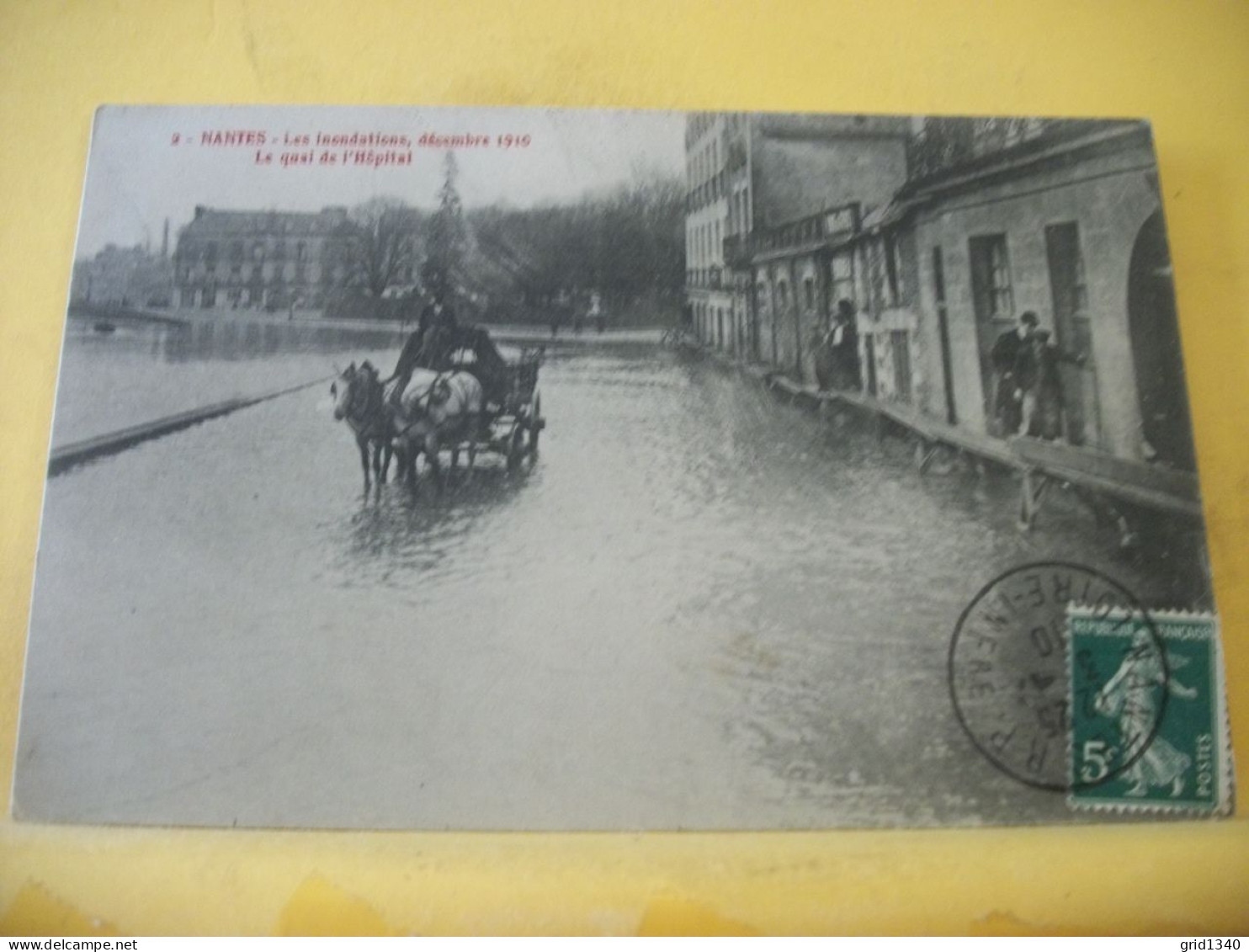 44 6466 LOT DE 4 CPA DIFFERENTES SUR LES INONDATIONS A NANTES EN LOIRE ATLANTIQUE (3 CPA DE 1904 ET 1 CPA DE 1910) - Floods