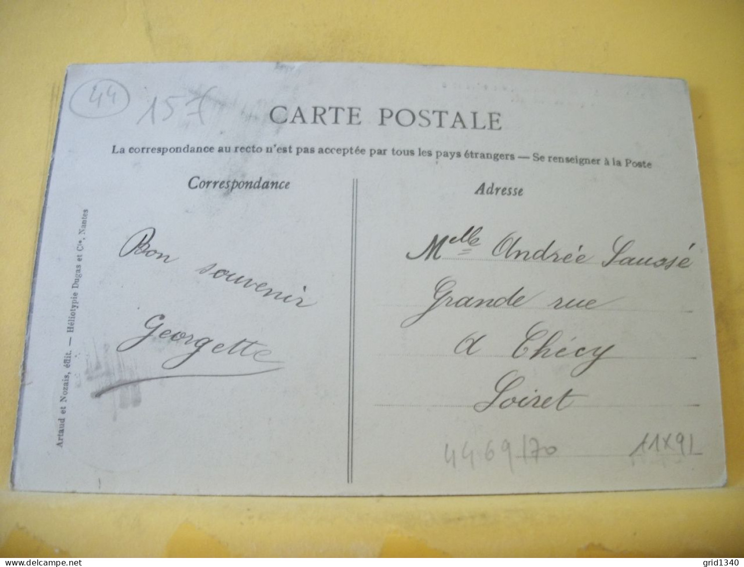 44 6466 LOT DE 4 CPA DIFFERENTES SUR LES INONDATIONS A NANTES EN LOIRE ATLANTIQUE (3 CPA DE 1904 ET 1 CPA DE 1910) - Floods