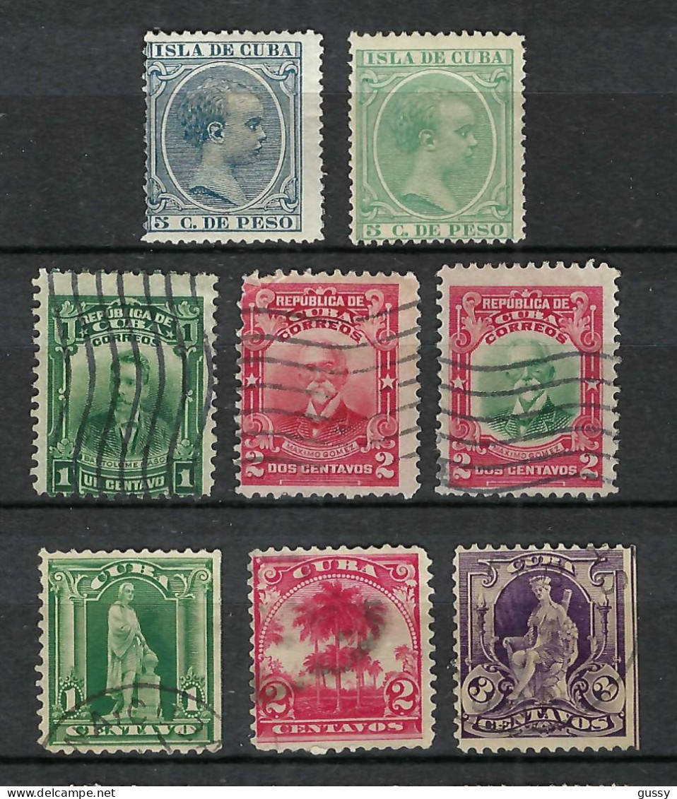 CUBA Ca.1890-1910: Lot D' Obl. - Unused Stamps