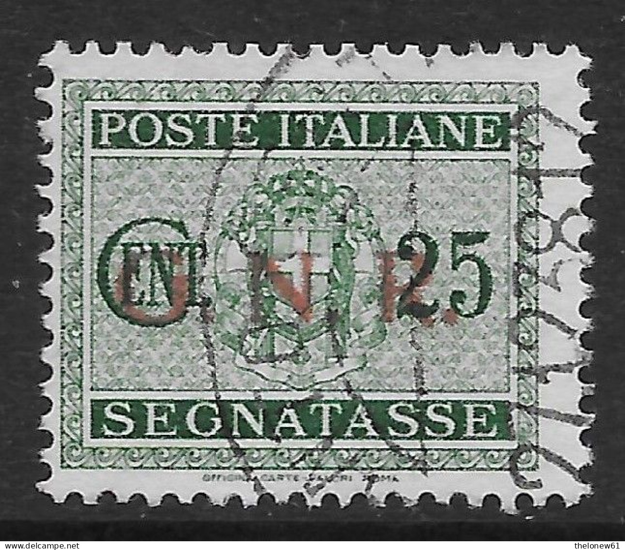 Italia Italy 1944 RSI Segnatasse GNR C25 Sa N.S50 US - Taxe