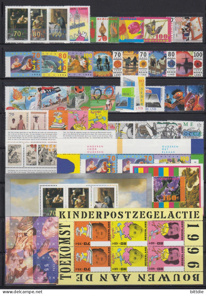 NL, Jahrgang 1996 , Postfrisch/**  (A6.1102) - Volledig Jaar