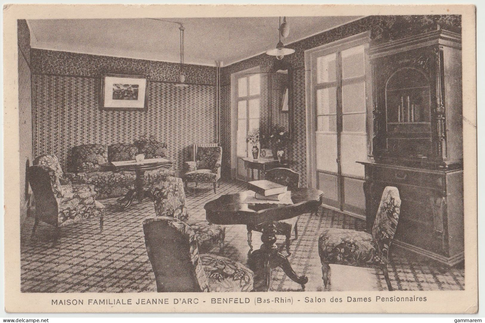 67 - BENFELD - Maison Familiale Jeanne D'arc - Salon Des Dames Pensionnaires - Cpa - Bas Rhin - Benfeld