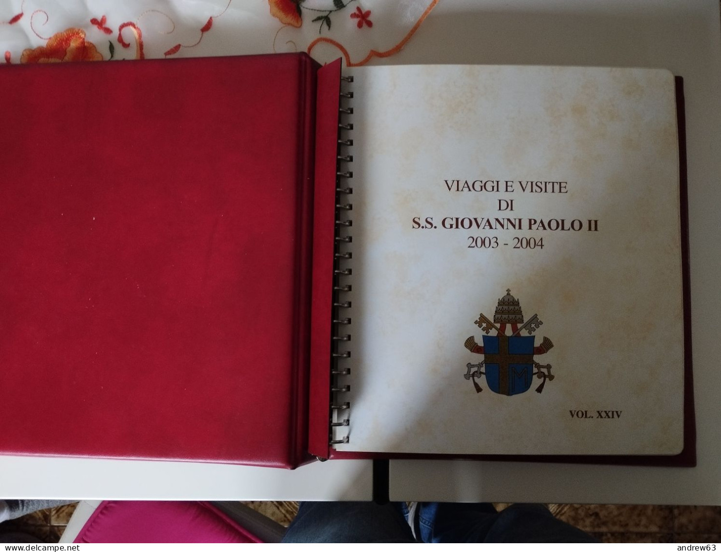 VATICANO - Collezione - Viaggi Del Papa - Dal 1978 Al 2007 In 24 Album Philgraf A 22 Anelli - Perfetto Stato - Sammlungen