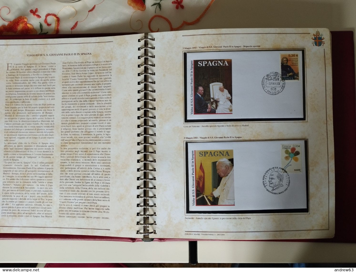 VATICANO - Collezione - Viaggi Del Papa - Dal 1978 Al 2007 In 24 Album Philgraf A 22 Anelli - Perfetto Stato - Sammlungen