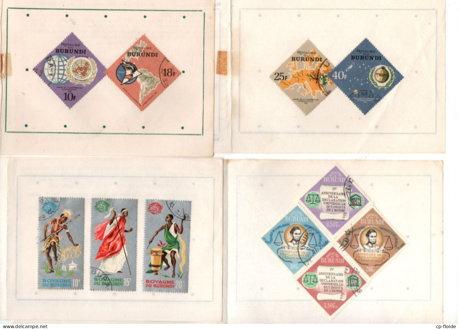 20 TIMBRES . BURUNDI . DANCES OF THE FAMOUS GIANT WATUSI WARRIORS. COMMÉMORATION - Réf. N°903T - - Unused Stamps