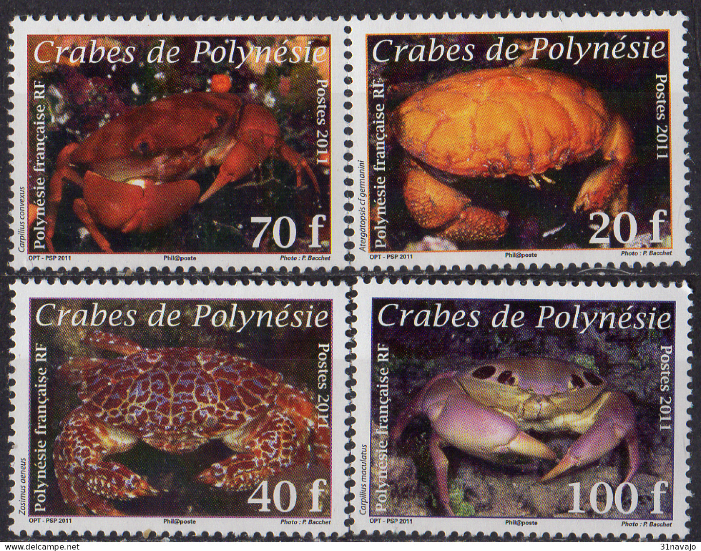 POLYNESIE FRANCAISE - Crabes - Neufs