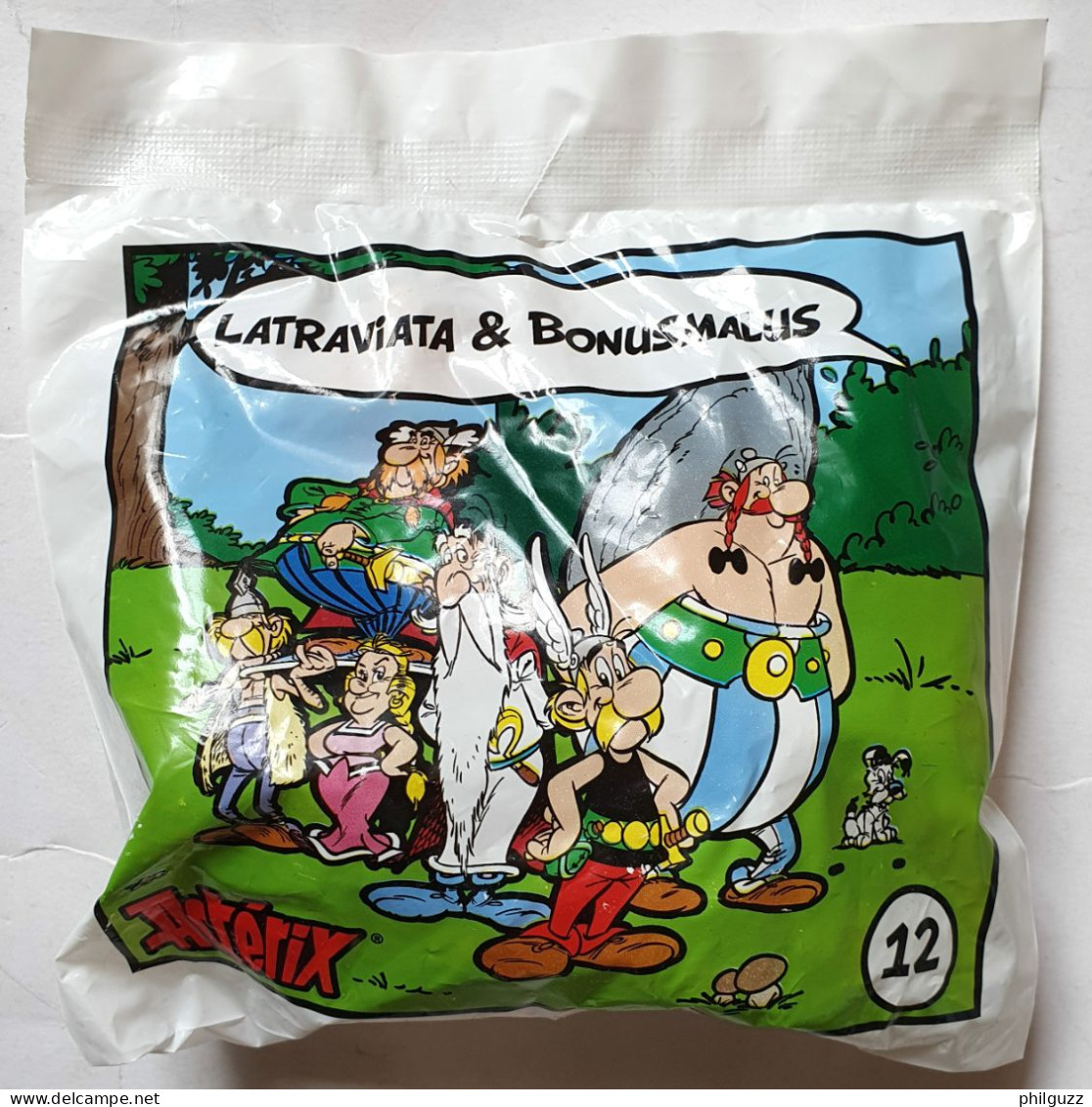 Sachet De 2 FIGURINES ASTERIX MC DONALD'S 2019 LATRAVIATA & MME BONUSMALUS 12 - Asterix & Obelix