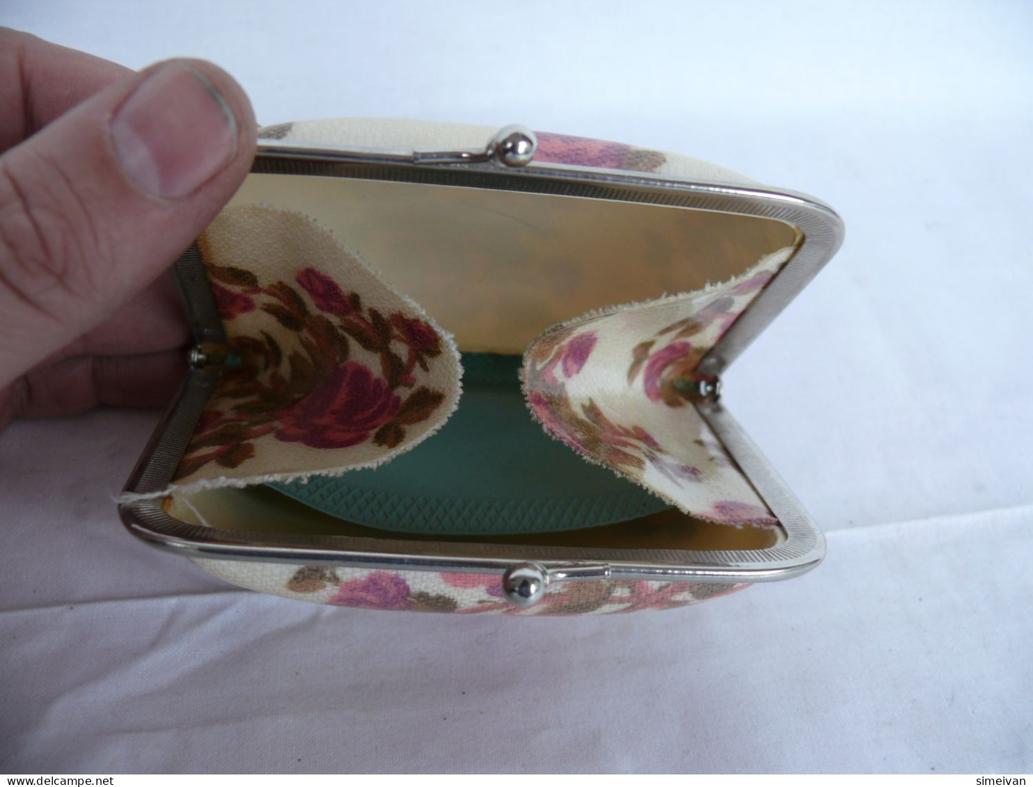 Vintage Coin Purse Floral Motifs #1637 - Sonstige & Ohne Zuordnung