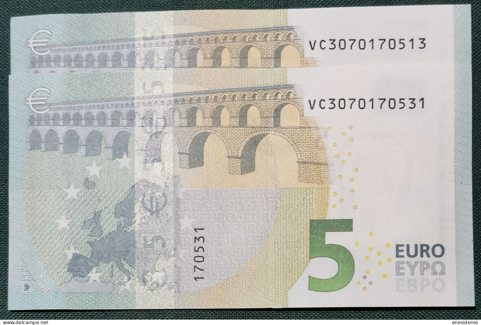 5 EURO SPAIN 2013 LAGARDE V015F6 VC SC UNC. FDS ONLY ODDS NUMBERS - 5 Euro
