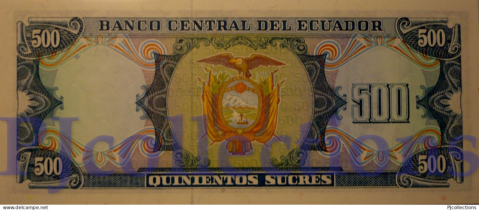 ECUADOR 500 SUCRES 1984 PICK 124a UNC - Ecuador