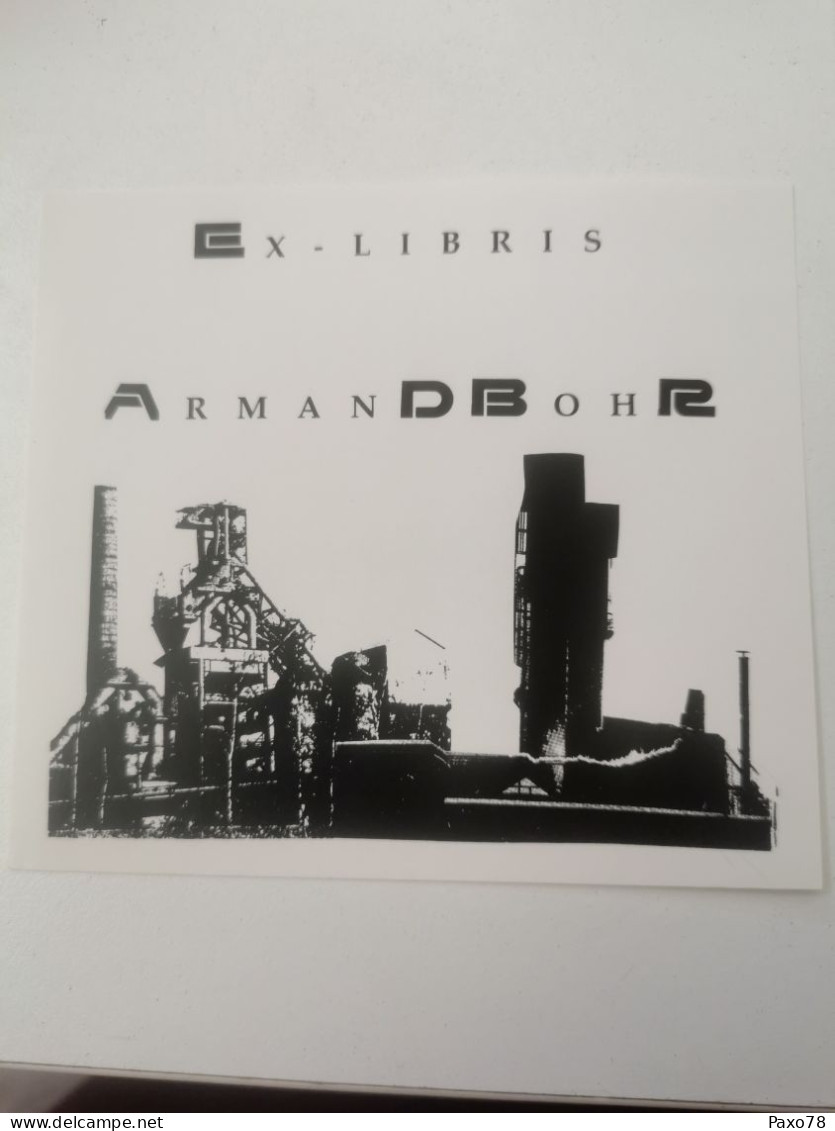 Luxembourg Ex-libris, Armand Bohr, ARBED - Exlibris