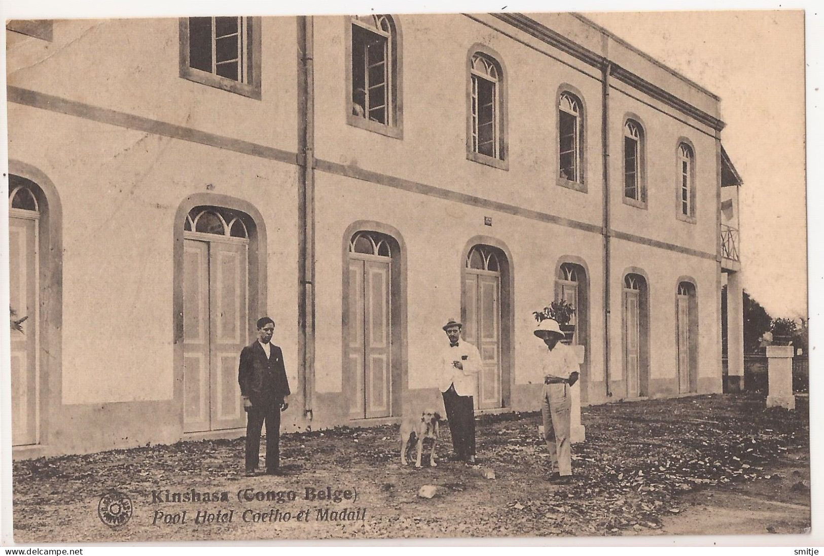 KINSHASA CA. 1910 POOL HOTEL COELHO ET MADAIL - CONGO BELGE - Congo Belge