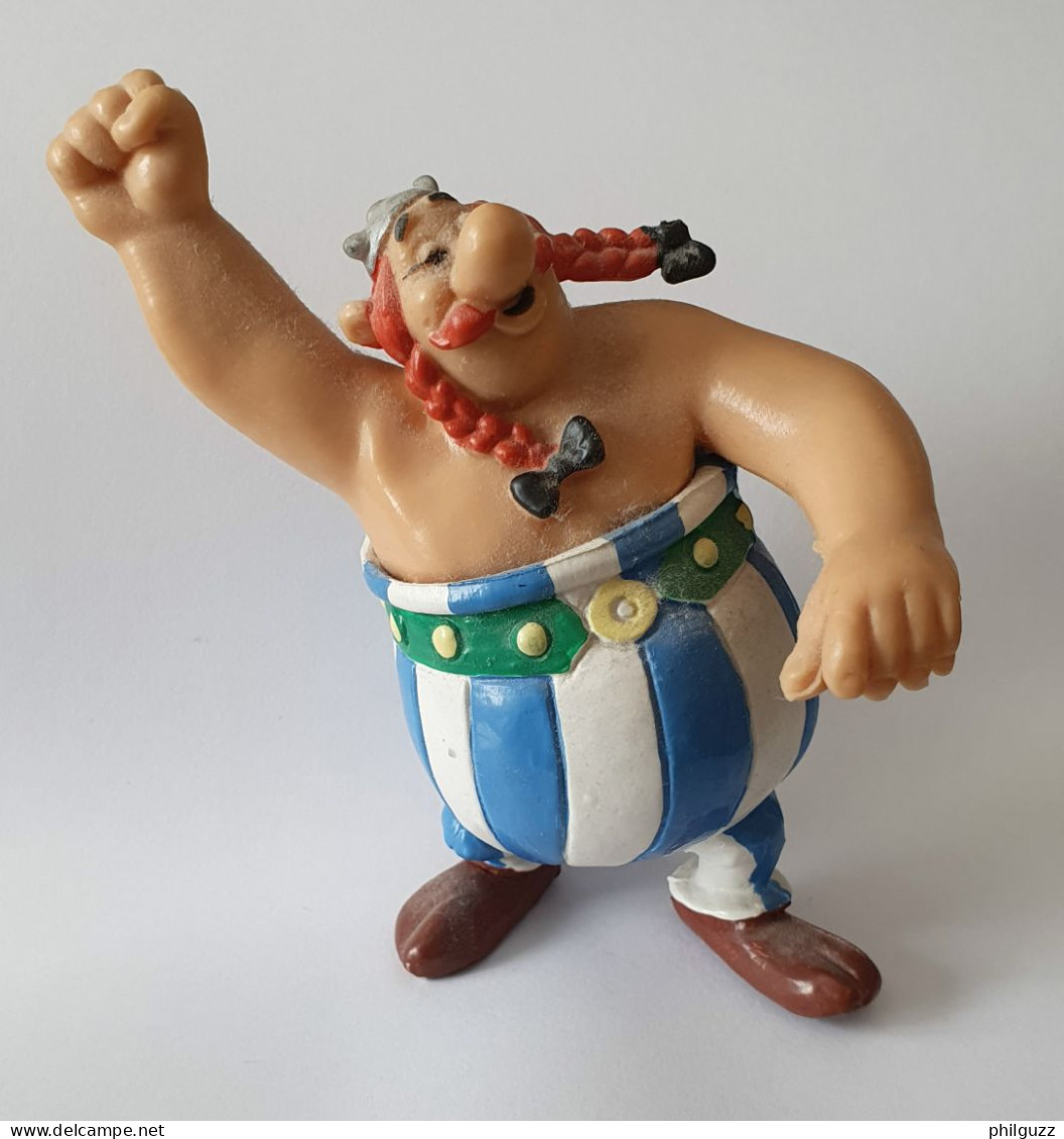 FIGURINE ASTERIX BULLY 1984 OBELIX VA METTRE UBE CHATAIGNE BE - Asterix & Obelix