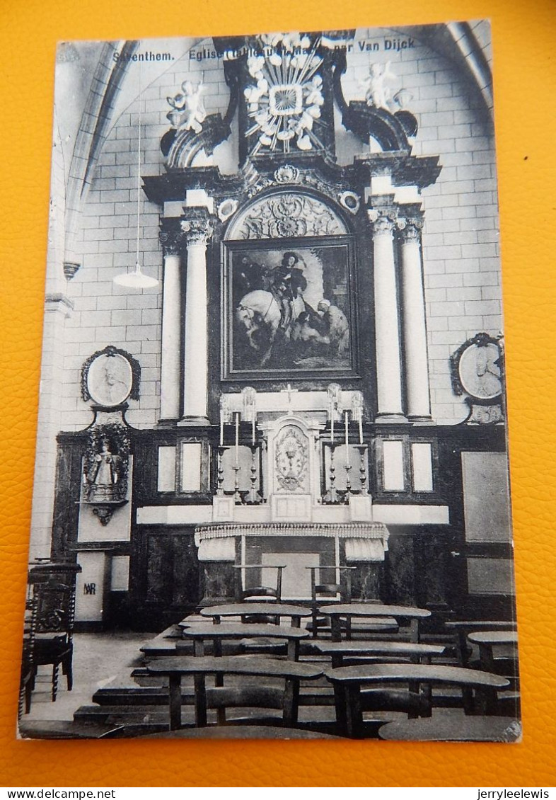 ZAVENTEM - SAVENTHEM -   Kerk, Schilderij Van Sint Martinus - Eglise , Tableau De Saint Martin (Van Dijck)  - 1911 - Zaventem