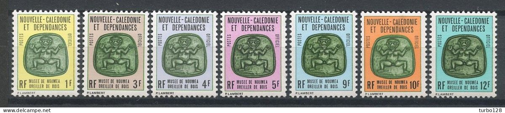 CALEDONIE 1973 Service N° 14/20 ** Neufs MNH Superbes C 8 € Oreiller De Bois Musée De Nouméa - Dienstmarken