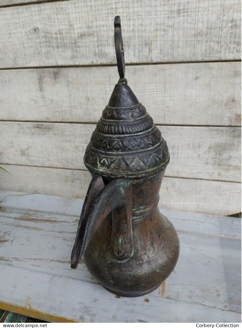 Large Islamic Arabian Turkish Copper Dallah Tea Coffee Pot - Art Oriental
