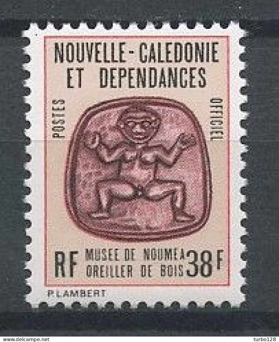 Nlle CALEDONIE 1986 Service N° 37 ** Neuf MNH Superbe C 2 €  Oreiller De Bois - Officials